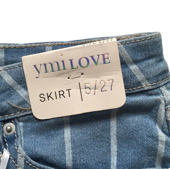 YMI Love Mini Jean Skirt NWT Sz 3, Sz 5 - Picture 7 of 8